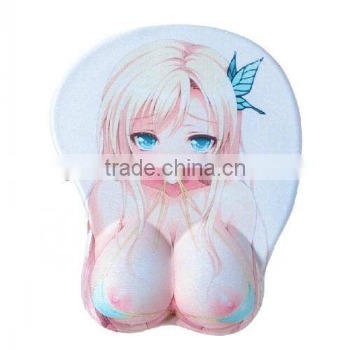 Silicone mouse mat big boobs cartoon girl mouse mat wholesale
