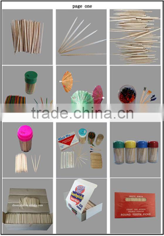 65mm colorful party frilled cocktail toothpicks