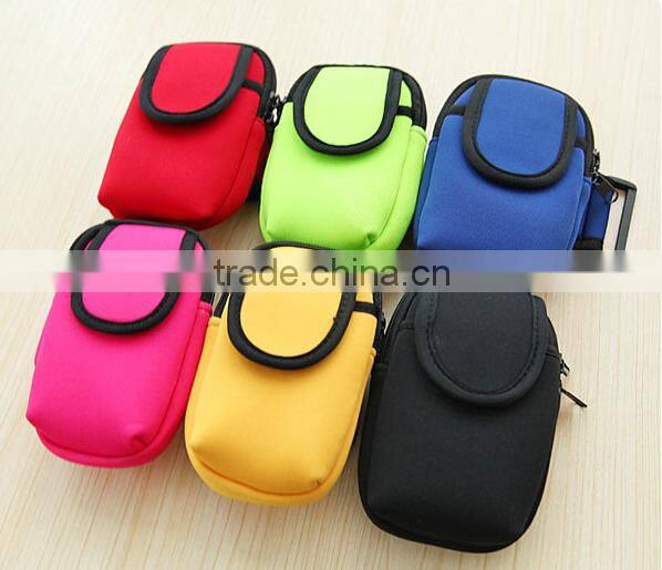 Promotion cell phone neoprene sleeve pouch for sport arm hand pouch