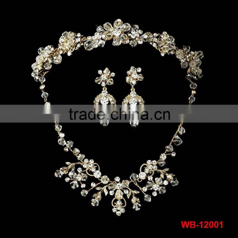 new style rhinestone wedding jewelry set