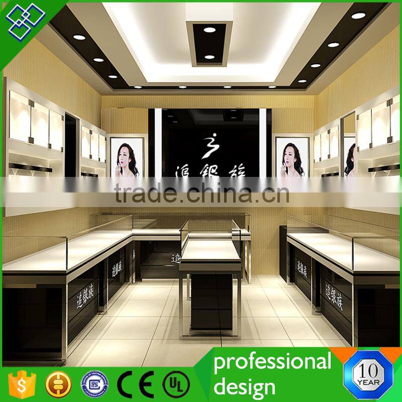 Jewelry Store Wooden And Glass Display Showcase Jewelry Store Interior Decoration Designs
