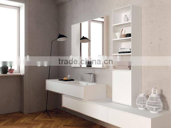 Customization Wholesale Modern Bathroom Cabinet Mirror Shelf Furniture Hotel Room Cabinet