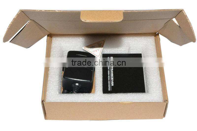 100MP Single fiber 20KM SC FC Optical Media Converter