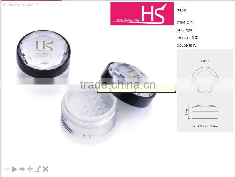 Diamond loose powder container/case
