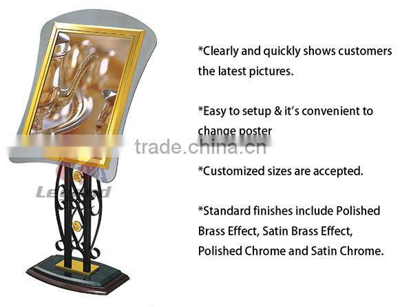 Super quality hot sell Poster Board Rack sign for hotel