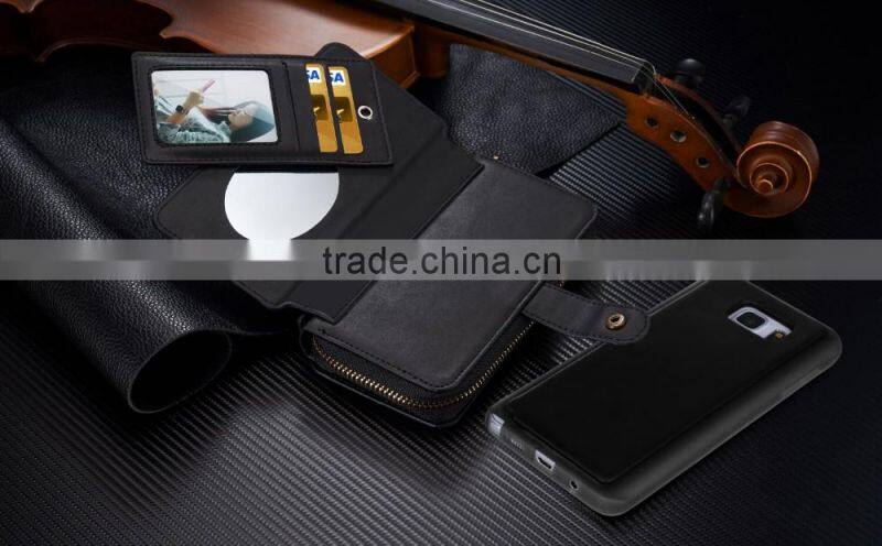 China Manufacturer Wholesale PU Wallet Case For Samusng note 5