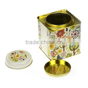 Wholesale Tin cans container metal copper tea tins 400g tin can price
