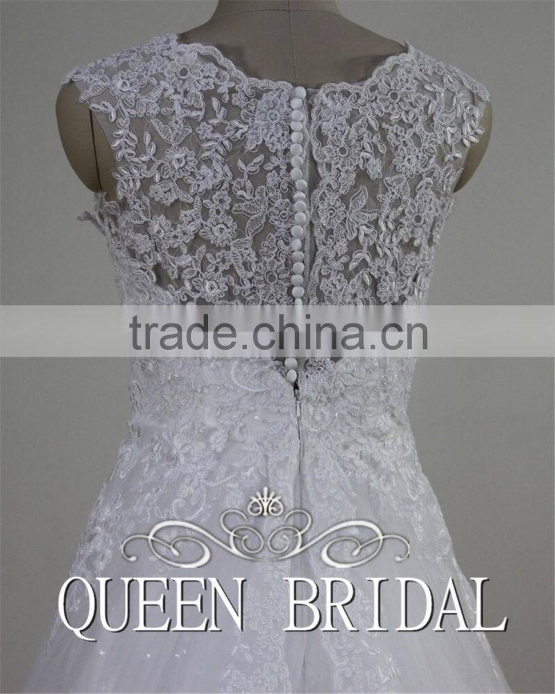 Real Sample Appliqued Lace Long Sleeve Mermaid Islamic Wedding Dress Patterns