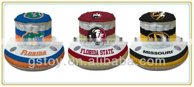 water towable inflatable seat island floating lounge