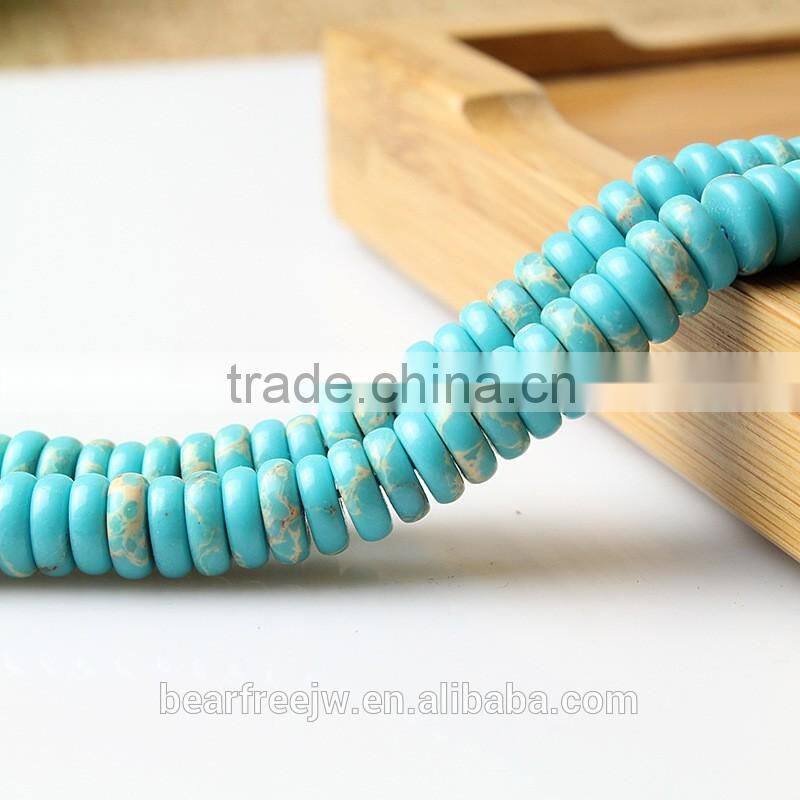 Fashion Purple Greed Blue Emperor stone Rondelle Beads, Imperial Jasper gem stone gemstone roundel abacus beads