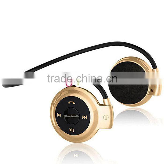 Wireless Bluetooth Headphone Headset Sport Stereo Earphone For iPhone Samsung Golden