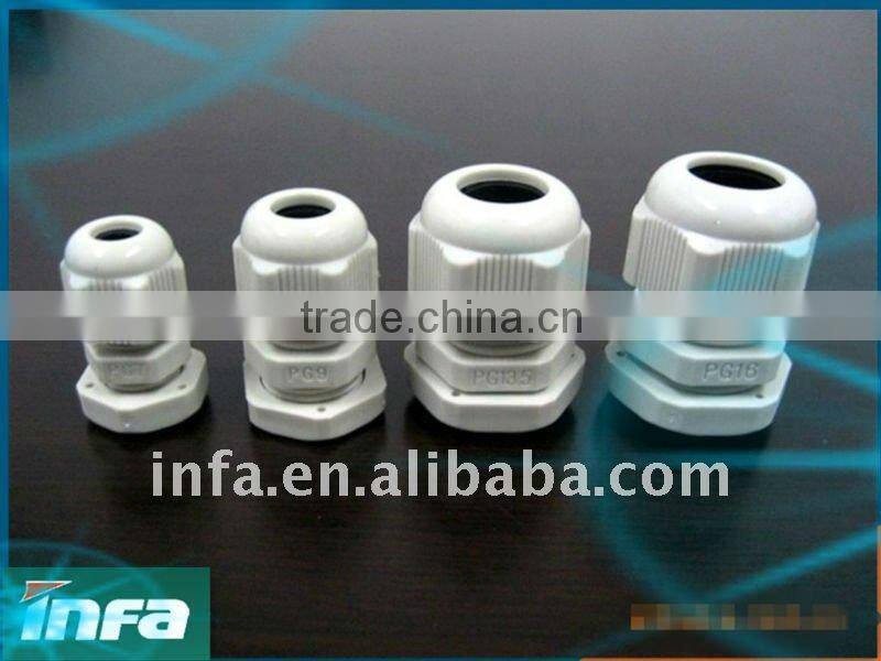 IP68 Plastic Waterproof Cable Connector PG16