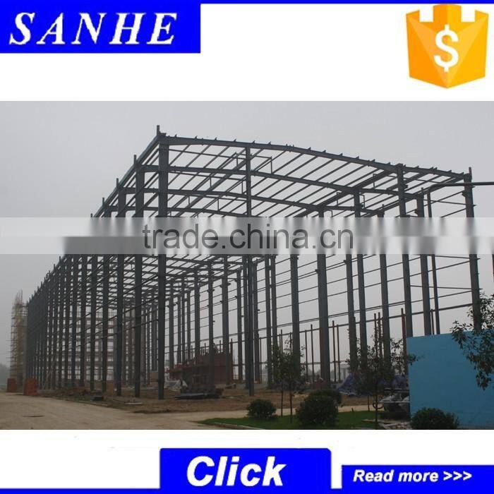 long-span prefabricated modular steel structure warehouse buildings