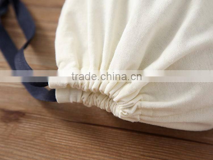 Home furnishing cancas dustproof storage drawstring bag
