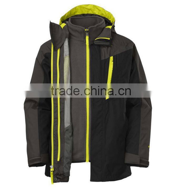 Men's Waterproof Mountain Jacket Fleece Windproof Ski Jacket