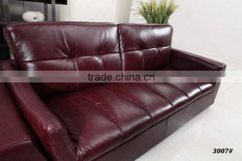 Good quality Checkered modern Leathe Sofa set DH3007