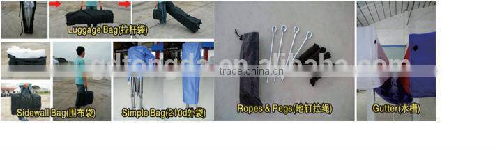 10x10' hot sale in Brazil Market good quality cheap price canvas tent