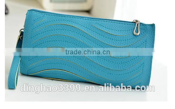 2016 Stylish wallet Genuine Leather Clutch Wallet nice pattern soft wallet