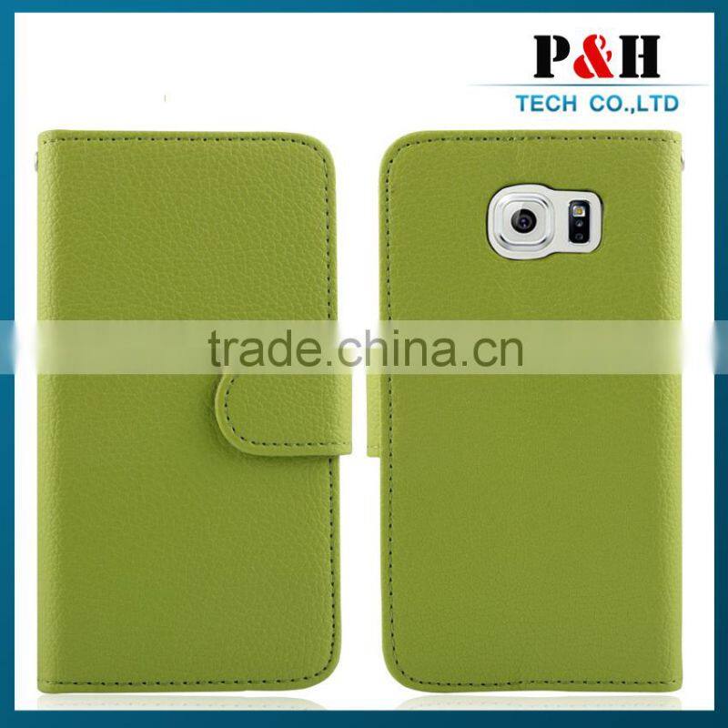 high quality leather cover case for samsung galaxy s6 case for samsung galaxy s6 leather case