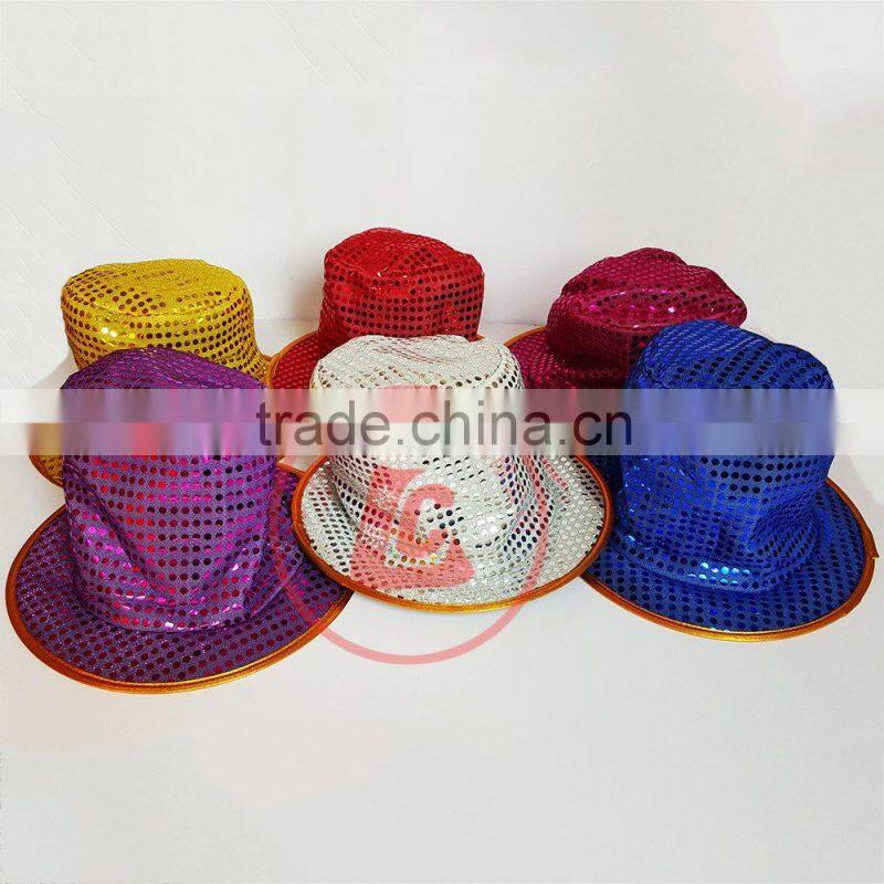 cheap wholesale colorful man hat top hat birthday party hat for promotion
