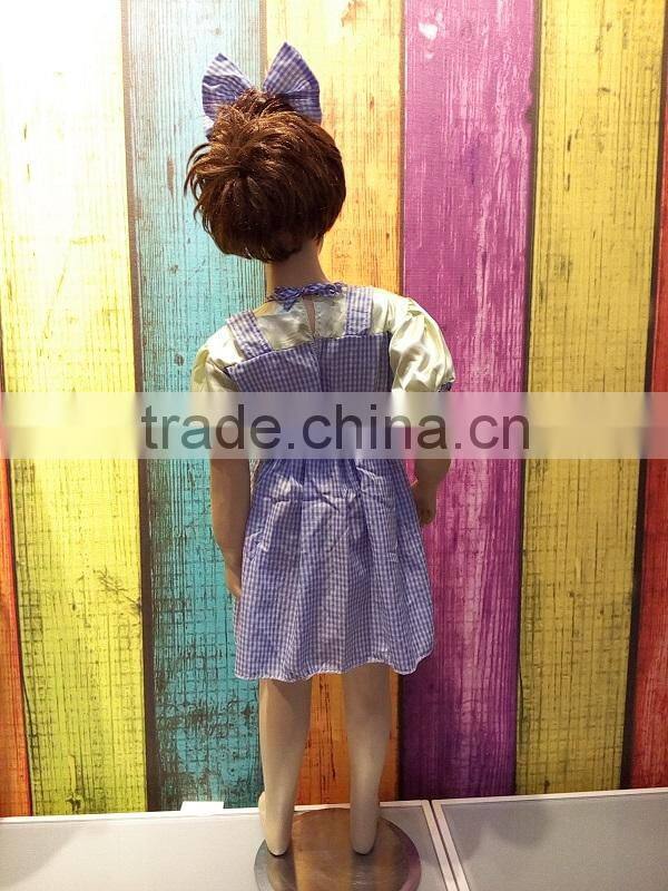 carnival cosplay children girl dress of 9 years old dorothy fancy party dress