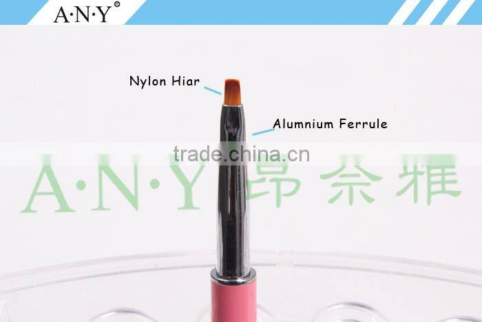 ANY Nail Art Beauty Care Pink Rhinestone UV Gel Nail Polish Brush Micropainting