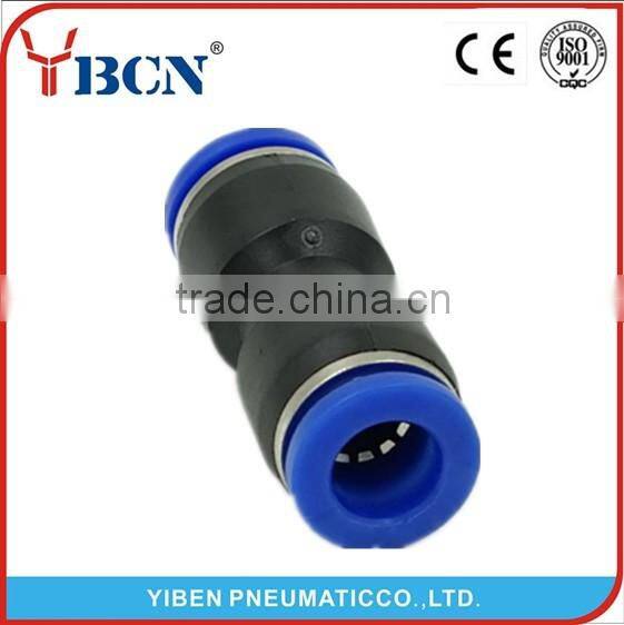 High quality PU plastic connector air fitting plastic pipe fittings white fitting