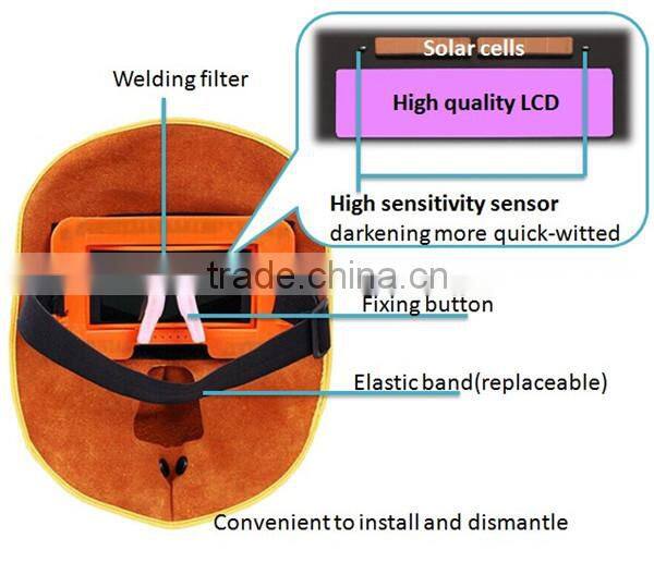 EASTNOVA FS601high quality custom welding safty face shield leather mask for welding