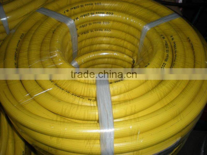 High quality PVC yellow colour shower hose