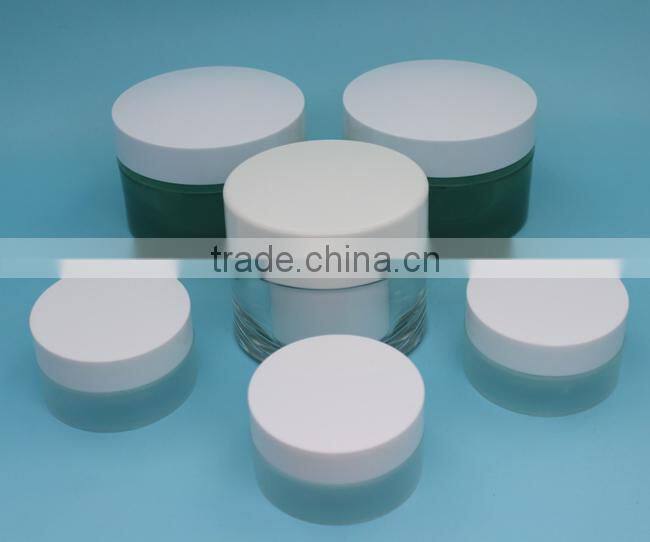 Cosmetics cream empty jar