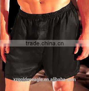 Jacquard Men's Silk Robes Print Sleep Pants Boxers Silk Jacquard Pajama Sets