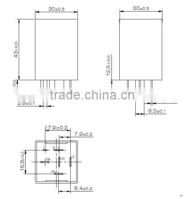 Ronway factory 12V 50W wiper intermittent controller relay