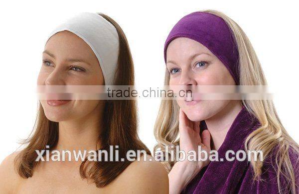 Disposable elastic spa headbands .Female's best choice !Hot selling