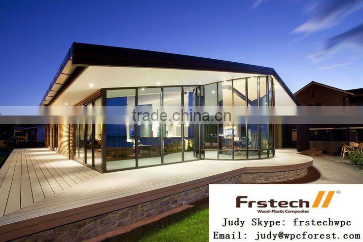 WPC composite deck boards Grooved outdoor WPC wood plastic composite decking