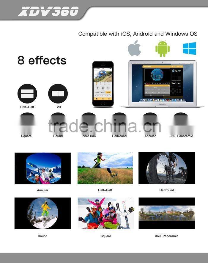 2016 new google 360 degree camera sport action camera high resolution hidden camera