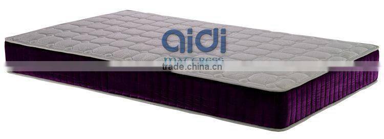 Compressed Soft Foam Sponge Bonnell Spring Mattress With Polyester Fiber Fabric AC-1409
