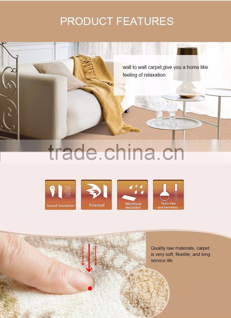 Rubber Backing Nylon Commercial Carpet Tiles