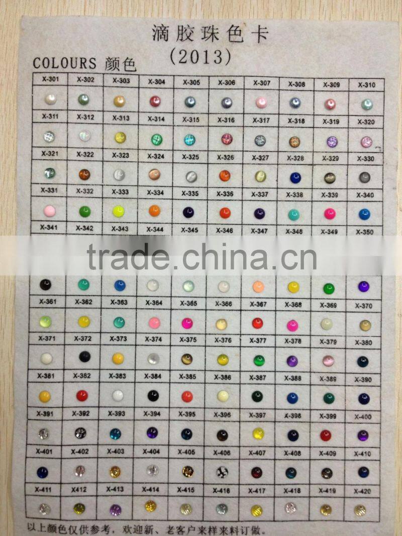 High quality hotfix epoxy pearl various colors and shapes