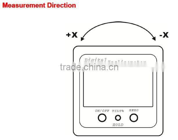 Promotion New Style Single axis Digital Protractor With 4*90deg Measuring Range % Display Strong Magnetic Based