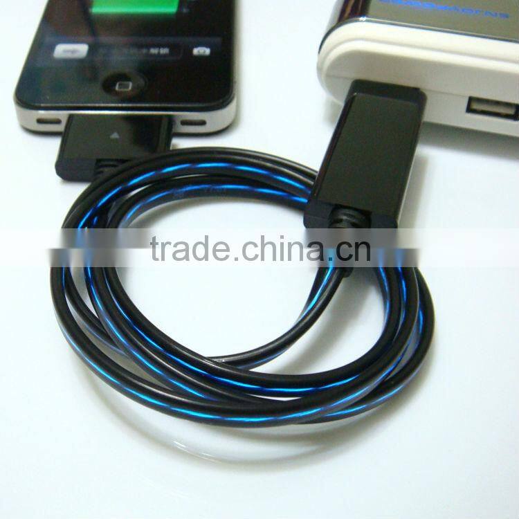 visible flowing cable