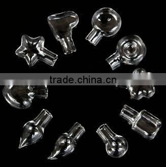 Star shape glass vials mini message in small glass bottles with cork