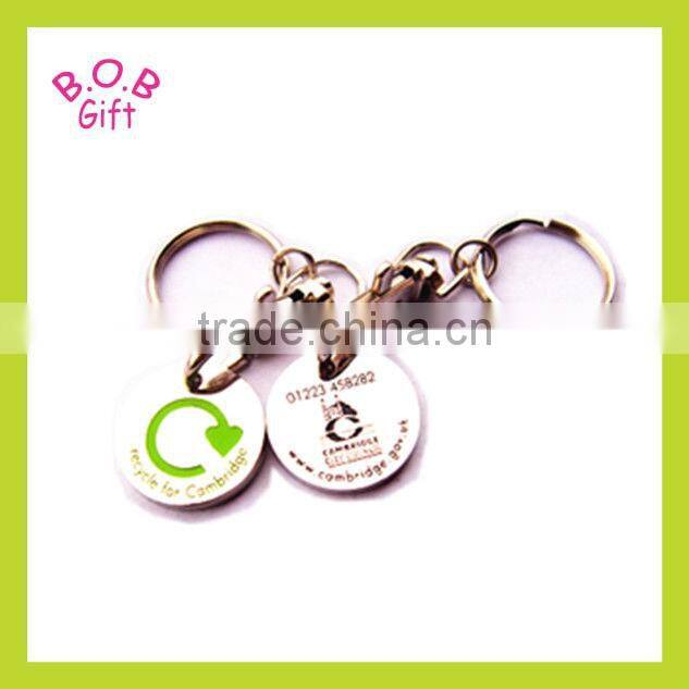 2013 fashion metal oem laser keychain