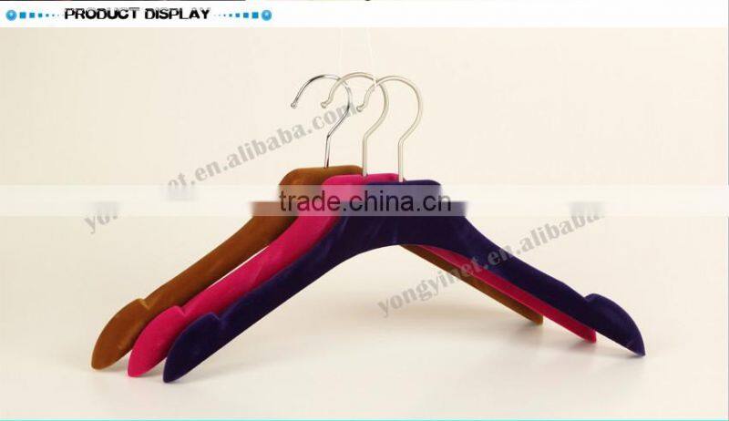 black velvet covering shirts hangers