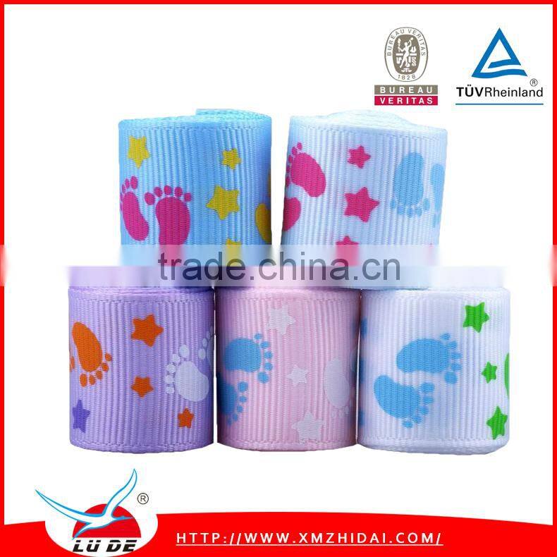 wholesale custom stripe grosgrain ribbon
