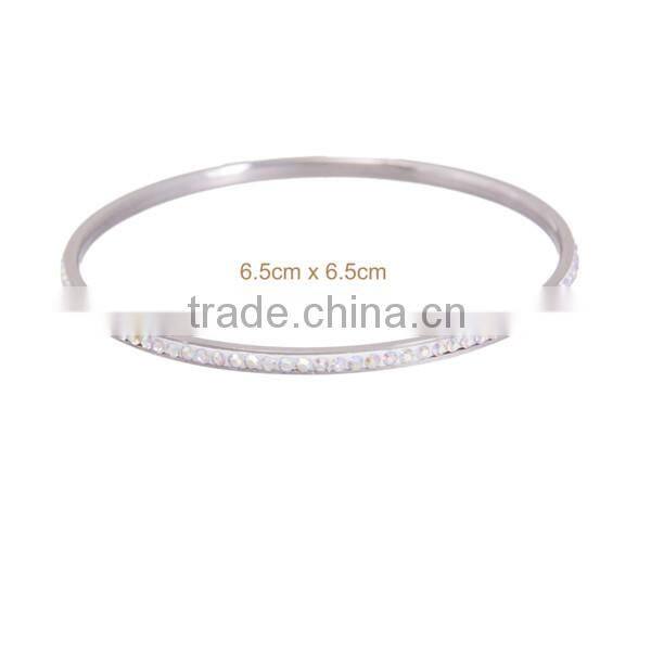 2014 Whole Spring Rhinestone Popular Alloy Stainless Steel Bracelet