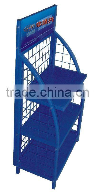 mini engine oil metal display rack stand HSX-218 display stand for oil