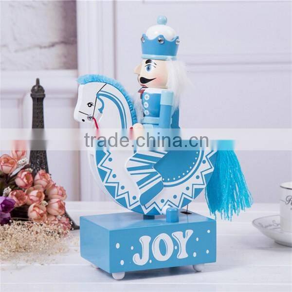 Wooden nutcracker decoration items christmas promotive gift
