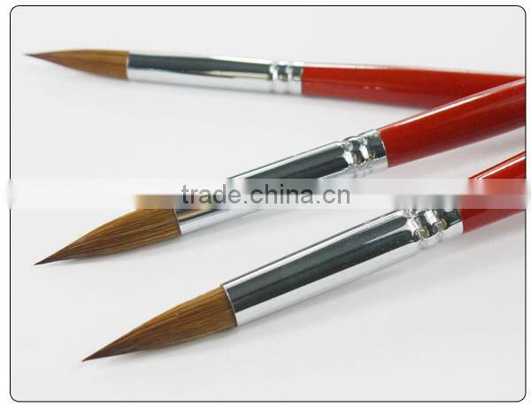 Transon 168 six pieces a setred handle point head weasel hair artist paint brush brand