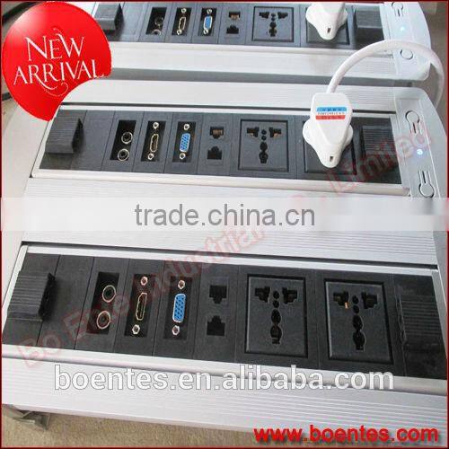 Conference Table Motorized Desktop Socket with AV Interface/Anchor Pop Up Box