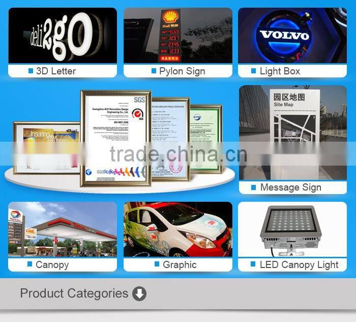 Eletronic Gas Station Advertising Pylon Totem